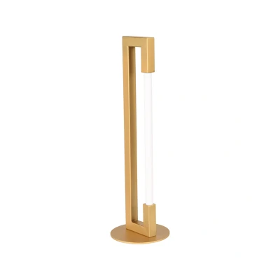Afbeelding van LABEL51 Tafellamp Futuro Antiek goud Metaal 16x16x53 cm