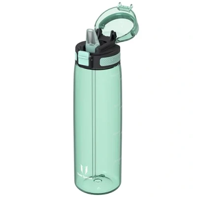 Image de Super Sparrow Gourde avec Paille 1L TouchSip Bouteille d&#039;eau Tritan Sans BPA Idéale pour le Sport, l’École et les Activités en Plein Air