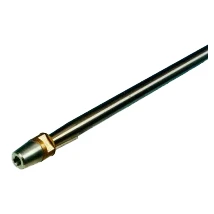 Afbeelding van Schroefas rvs aisi 329 diameter 35 x 1600mm met dopmoer / zinkanode spie conus 1:10