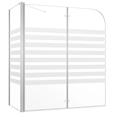 Afbeelding van vidaXL Badren 120x68x130 cm gehard glas strepen