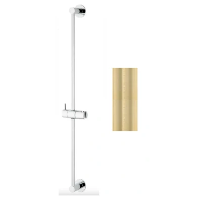 Afbeelding van Waterevolution Flow glijstang 800mm PVD Light Gold T1660WGE