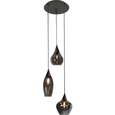 Afbeelding van Highlight Hanglamp Cambio 3 Lichts Zwart 190,00cm x 30,00cm