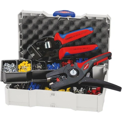 Image de KNIPEX 97 90 15 assortiment de sertissage pour les embouts TANOS MINI SYSTAINER (y compris la pince à sertir et Prec