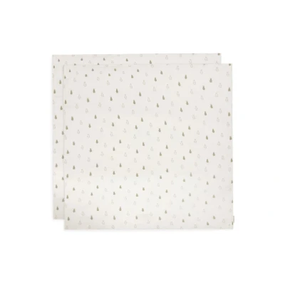 Afbeelding van Jollein Hydrofiele Doek Large 115x115cm Happy Miffy Olive Green 2 Stuks