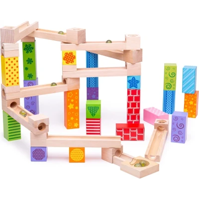 Afbeelding van Bigjigs Knikkerbaan voor kinderen, Maat: One Size, Multi coloured