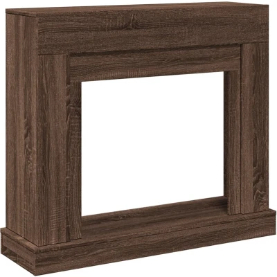 Afbeelding van vidaXL Haardombouw 100x30x87,5 cm bewerkt hout bruin eikenkleurig