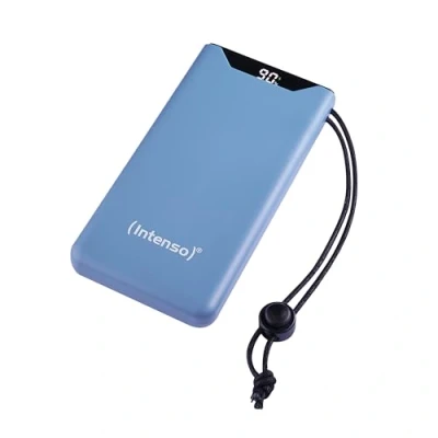 Afbeelding van Intenso F10000 Powerbank 10000 mAh Quick Charge, Power Delivery LiPo USB A, C Blauw Statusweergave