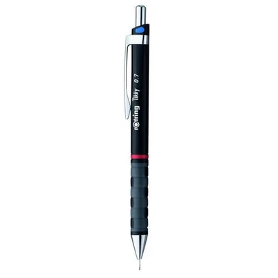 Afbeelding van Rotring (1904696) Tikky vulpotlood met kleurcode, lichaam, zwart, 0,70 mm