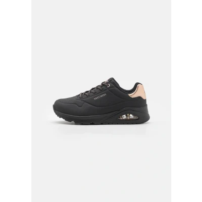 Afbeelding van Skechers Wide Fit UNO Sneakers laag, Dames, Maat: 39, Black /rose gold Pu