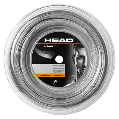 Afbeelding van Head Racket Hawk 200 M Tennisracketsnaar Grijs 1.20 mm