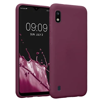 Afbeelding van kwmobile telefoonhoesje geschikt voor Samsung Galaxy A10 Hoesje smartphone Back cover in bordeaux violet