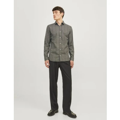 Afbeelding van Jack &amp; Jones Premium Jprblablackpool Stretch Overhemd, Heren, Maat: XXL, Peat
