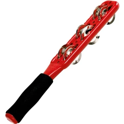 Afbeelding van Meinl JG1R Jinglestick, Steel Jingles, Red