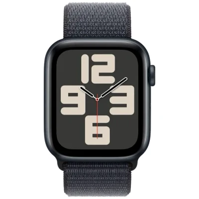 Image de Apple Watch SE 2024 44 mm Minuit Boucle Sport