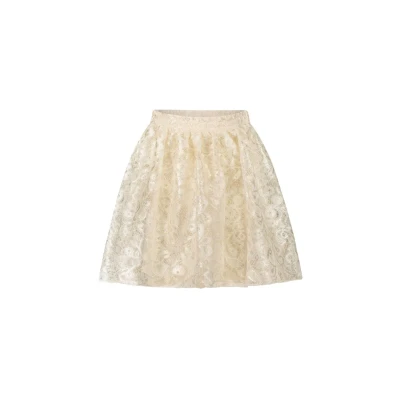 Afbeelding van Kinder Rokken Truthy Lace &amp; Pearls Skirt Spring/summer &#039;24 Oatmeal Elite Maat 152 Le Chic