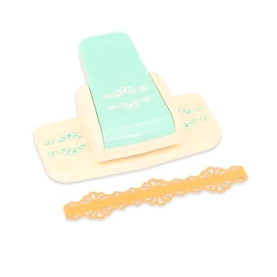 Afbeelding van Craftelier Drukhefboomperforator voor het maken van dubbel blonde randen papier en kaarten, speciaal scrapbooking knutselwerk, afmetingen: ca. 15 x 5,02 cm