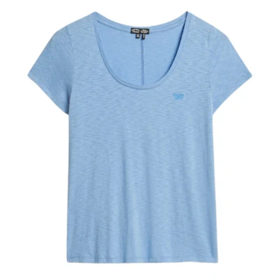 Afbeelding van Superdry Scoop Neck Tee Dames Blauw XS