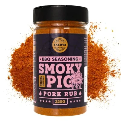 Afbeelding van Smoky Pig BBQ kruiden 100% natuurlijk perfecte kruidenmix voor rookbarbecues en grillgerechten grote pot (220 g)