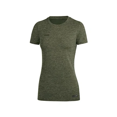 Afbeelding van JAKO T shirt Premium Basics Kaki gemeleerd