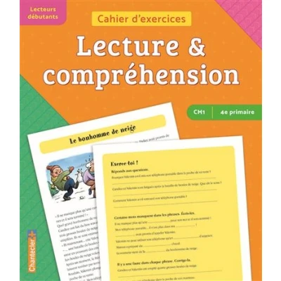 Image de Cahier d&#039;exercices lecture &amp; compréhension (CM1 4e primaire) (orange vert)