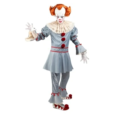 Afbeelding van FUNIDELIA Pennywise Kostuum IT: Chapter 2 voor mannen Maat: XL