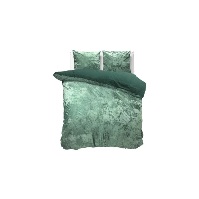 Afbeelding van Dekbedovertrek 1 Persoons 140x200 Dreamhouse Velvet Groen