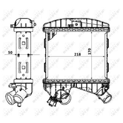 Afbeelding van Intercooler, inlaatluchtkoeler NRF 30177