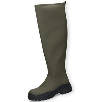 Afbeelding van Dockers by Gerli Plateaulaarzen, Dames, Maat: 39, Khaki Pu