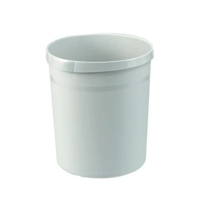 Image de HAN HA 18190 11 Bac à papier Poignée 18 litres avec 2 bords agrafeurs Gris clair