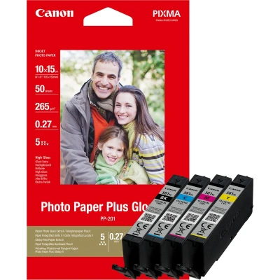 Afbeelding van Canon Inktcartridge Cli 581 Xl, 170 520 Foto&#039;s, Oem 2052c004, 4 Kleuren + Fotopapier