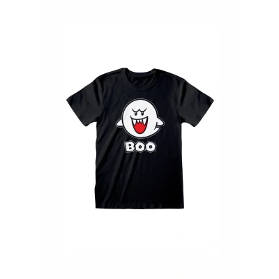 Afbeelding van Henry Tiger Nintendo Super Mario BOO Tshirt print, Heren, Maat: Small, Black