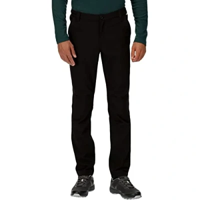 Afbeelding van Regatta Fenton softshellbroek voor heren, grijs, zwart.