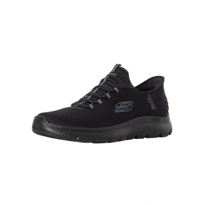 Afbeelding van Skechers Summits Baskets haut de gamme pour homme, Bordure en maille noire., 41.5 EU