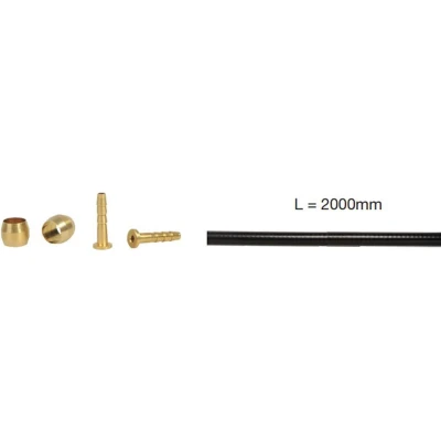 Afbeelding van Elvedes Remslang BH59 extra flexibel 2m zwart