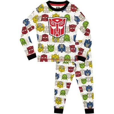 Afbeelding van Transformers Pyjamaset voor jongens goed passend, grijs.