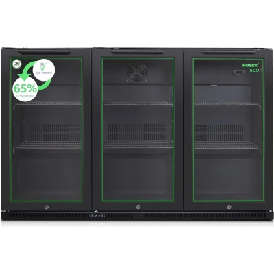 Afbeelding van Barkoeling Horeca ECO 3 klapdeuren Zwart 350L (H)86,5x(B)135x(D)52