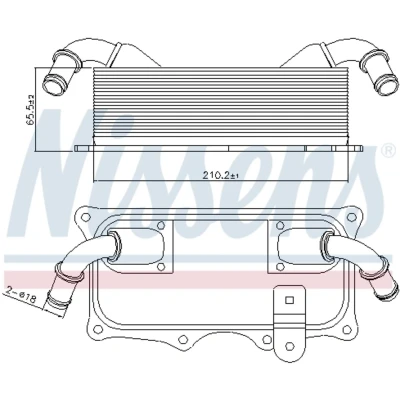 Afbeelding van Nissens Oliekoeler motorolie 90937