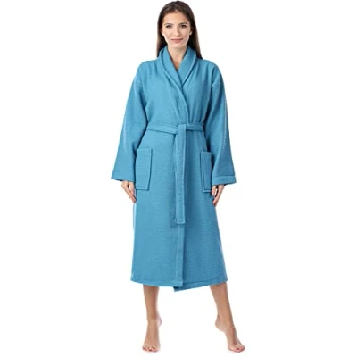 Afbeelding van Ladeheid Badjas van 100% katoen, voor dames LA40 227, Jeans (D03)