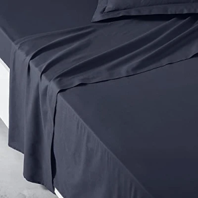 Image de Today Essential Drap Plat 2 Personnes 240X300 cm Coton Uni Beige, Reine