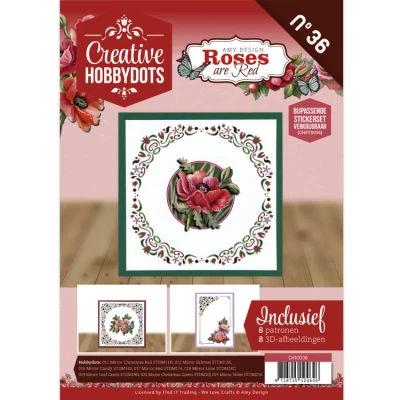 Afbeelding van Creative Hobbydots 36 Amy Design Roses Are Red