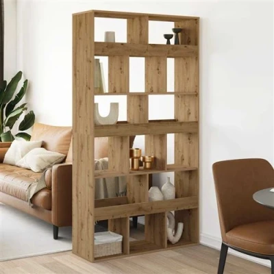 Afbeelding van vidaXL Boekenkast 100x33x187,5 cm bewerkt hout artisanaal eikenkleurig