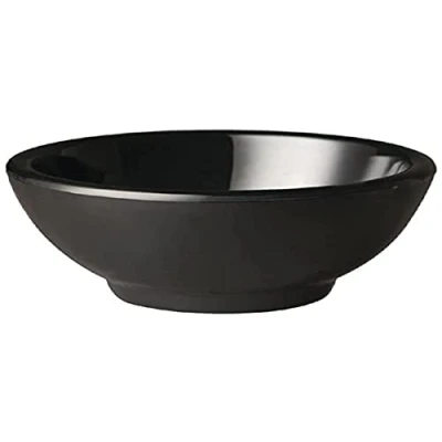 Afbeelding van APS Pure ronde melamine kom zwart 9cm