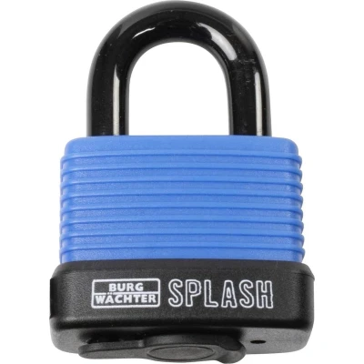 Afbeelding van Burg Wächter Splash 470 45 Blue SB Hangslot Blauw zwart Sleutelslot