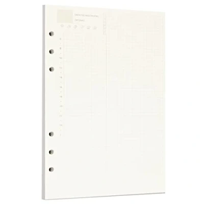 Afbeelding van Zelten 1 set van 45 vellen/90 A5 pagina&#039;s voor dagelijkse planner, geperforeerde losse vellen 6 gaats ordner, persoonlijke organizer, agenda, notitieblok, navulbare planner