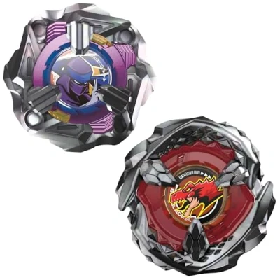 Image de Beyblade X Dual Pack Beat Tyranno 4 70Q et Knife Shinobi 80HN