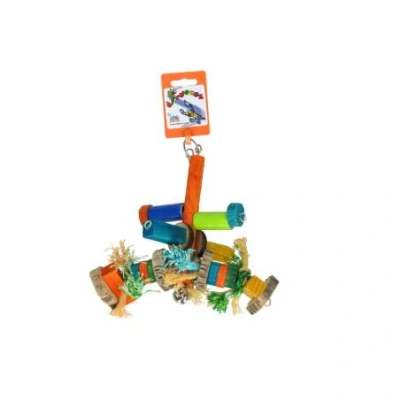Afbeelding van Birrdeeez Bird Toy Small Wood Rope BT 014