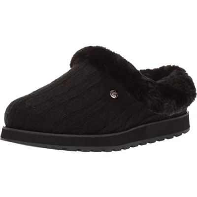 Afbeelding van Skechers Keepsakes Ice Angel damesslippers, zwart.