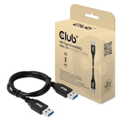 Afbeelding van club3D USB kabel 0.5 m Zwart CAC 1409