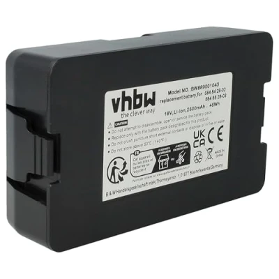 Afbeelding van vhbw 1 x accu compatibel met Gardena Sileno City (2018 2020), 250 m² 15001 20, 400, 500, robotmaaier (2500 mAh, 18 V, Li ION)
