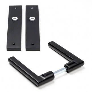 Afbeelding van Deurkruk met blindschild Impresso Redhill (Aluminium, Zwart)